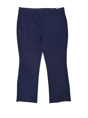 Counterparts Pull On Bootcut Pants Navy Woman’s 2X Mid Rise Elastic Waist